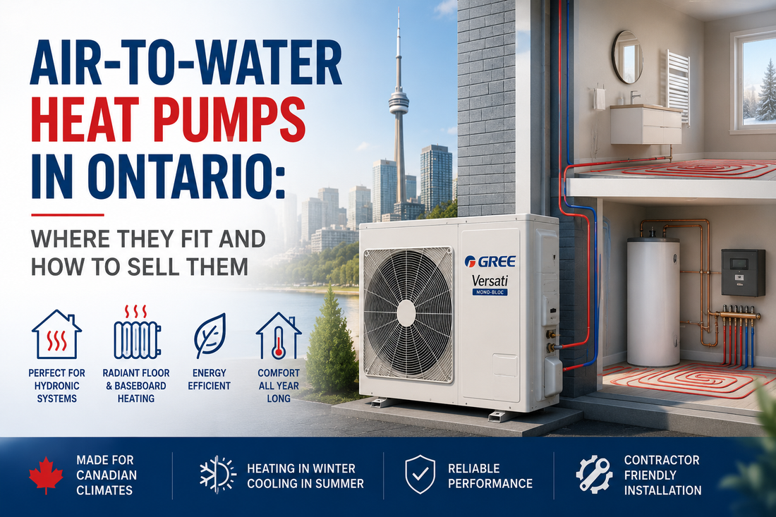 Air-to-Water Heat Pumps in Ontario: Where They Fit and How to Sell Them