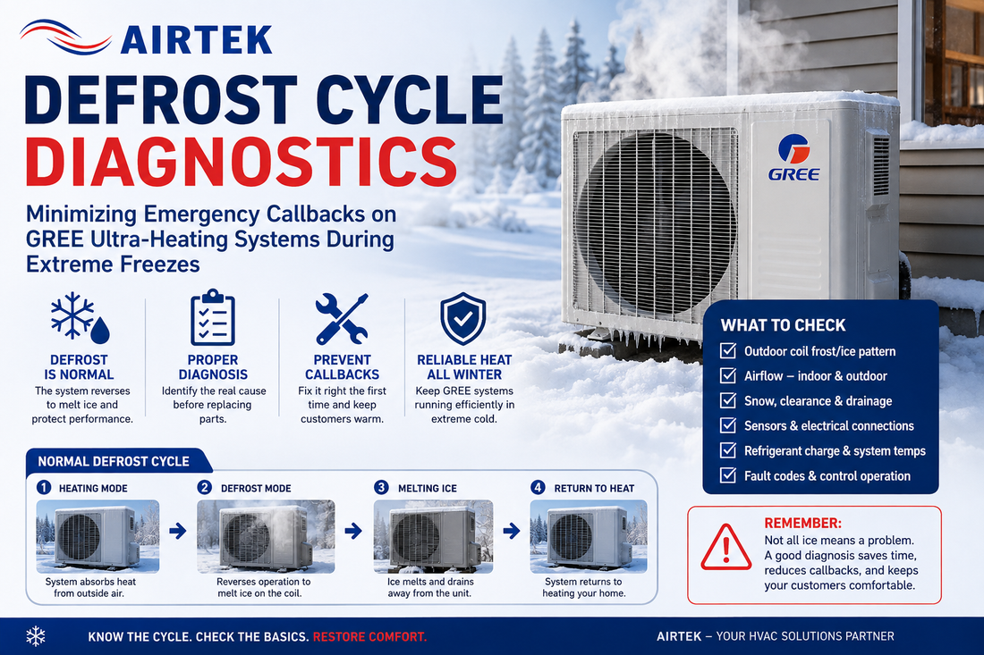 Defrost Cycle Diagnostics: Minimizing Emergency Callbacks on GREE Ultra-Heating Systems During Extreme Freezes