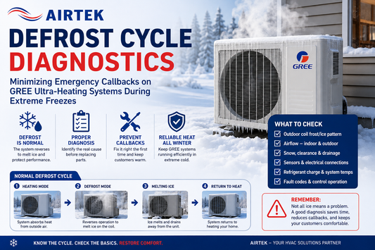 Defrost Cycle Diagnostics: Minimizing Emergency Callbacks on GREE Ultra-Heating Systems During Extreme Freezes
