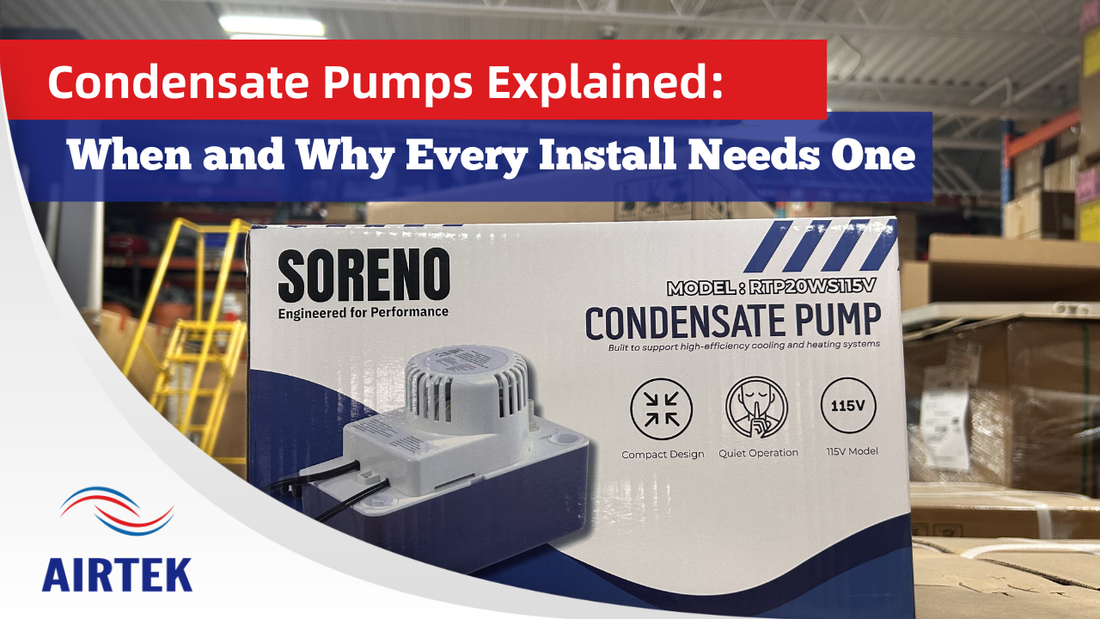 Condensate Pumps Explained: When and Why Every Install Needs One