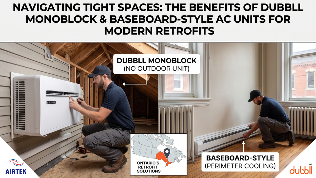Navigating Tight Spaces: The Benefits of Dubbll Monoblock & Baseboard-Style AC Units for Modern Retrofits