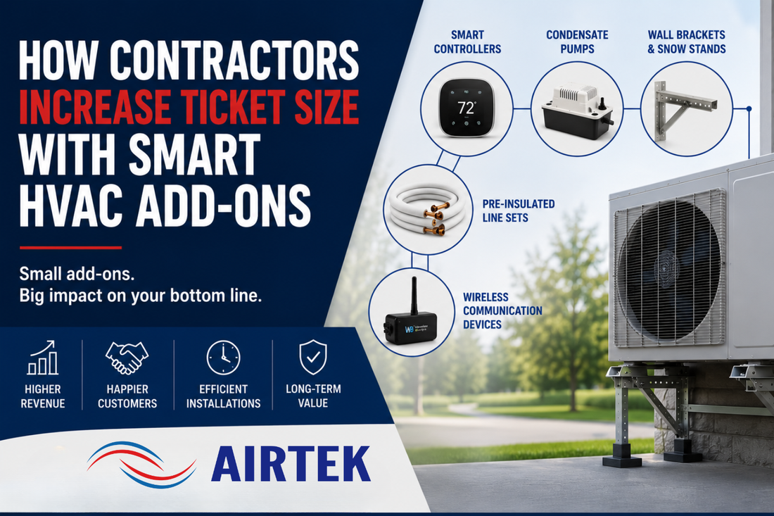 How Contractors Increase Ticket Size with Smart HVAC Add-Ons