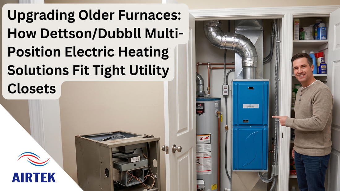 Upgrading Older Furnaces: How Dettson/Dubbll Multi-Position Electric Heating Solutions Fit Tight Utility Closets