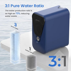 U03 800GPD Reverse Osmosis System, Under sink RO System - Glacier Fresh U03